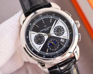 白壳 金壳 最高端品质 江诗丹顿 Vacheron Constantin Vc 男士腕表.全新复杂日月星辰多功能腕表. 机心：搭载原装进口9100多功能自动上链