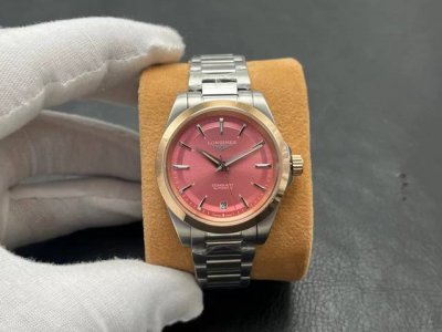 金+20 Jh出品浪琴康卡斯悦动系列优雅银 经典黑 百搭绿 深邃蓝等多种颜色可选，原版开模1:1，男装41Mm尺寸，女装34Mm尺寸316精钢材质，Cnc精工艺