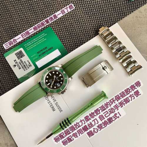 劳力士新款 三代绿水鬼 重金研发 天花板级别 做到金属配件可与正品互换 表盘尺寸41Mm采用100 Zp一致的含镍元素904L精钢 耐磨耐腐蚀 表面光泽度亮白