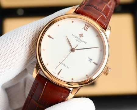 金+50最新爆火热门款 百达翡丽 Patek Philippe 采用独特的表盘设计 搭配而来的是更高档奢华的腕表， 初识百达翡丽必憧憬有朝一日能拥有它，戴上百达 - 点击图像关闭