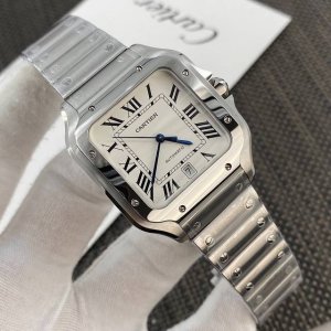 最新卡地亚款山度士Wssa0009系列年度最新款，真正“天花板级别”硬货无论材质机芯 度无死角完美一比一，表壳直径47.5X39.8 厚度9.08Mm，材料同步