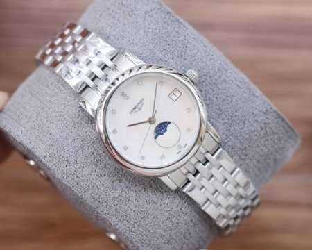 白 .金 2024年 博雅 最新品 Longines浪琴官方博雅系列腕表 底盖-吊牌-保卡 三码合一 见证爱的奇迹时刻时尚潮流女腕表，采用进口日本机芯，进口头层 - 点击图像关闭