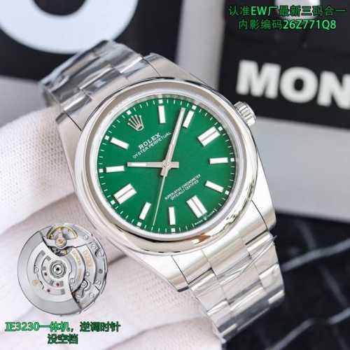 Ew，美版， 劳力士 泡泡面rolex 蚝式恒动系列124300定制版3230一体机，三码合一附带nfc感应卡，腕表编码26Z771Q8，腕表扣码u9G，直径4