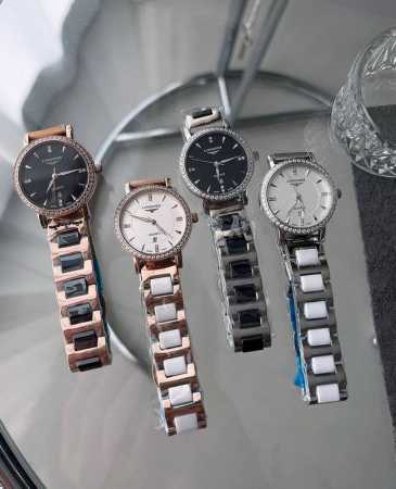 白皮 钢 金20陶20浪琴-Longines 原装进口石英机芯 小秒设计 蓝宝石玻璃 316L精钢表壳 直径女29Mm 厚8Mm如果今天的阳光停止了它耀眼的光芒 - 点击图像关闭