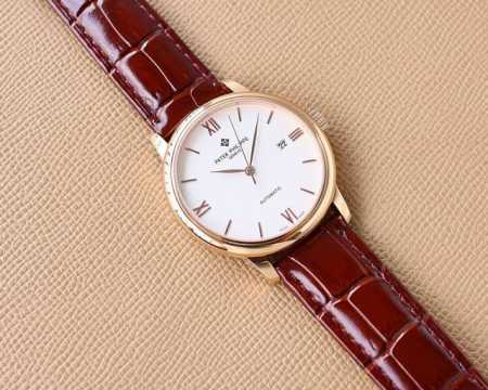 白 金 ，2024最新升级版，最新力作热门款 百达翡丽 Patek Philippe 最高版本高级自动腕表！男士腕表简单不失大气 40Mm表径，316精钢表壳， - 点击图像关闭