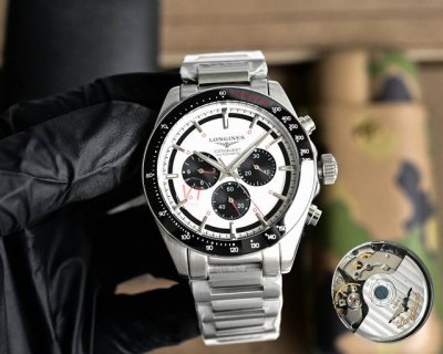 全新Vt厂浪琴 Longines-浪琴康卡斯悦动系列，凭借其独特的设计，实用的功能和舒适的佩戴体验，成为了一款备受推崇的精品时计。 1字面是独特的“熊猫眼”主要