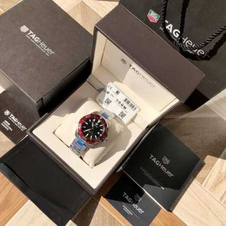 Original Tagheuer,泰格豪雅竞潜系列石英表！大号～43Mm表径，蓝宝石镜面，超强夜光指针，原装石英机芯，支持拆机验货，超高难度精钢拉丝工艺无法仿 - 点击图像关闭