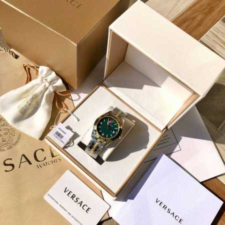 新款到！ Origianl 范思哲 Versace 男式石英表，专柜最新 Greca Time 系列，希腊回纹在表盘上呼之欲出，神秘又迷幻，让人一眼沉醉其中，放 - 点击图像关闭