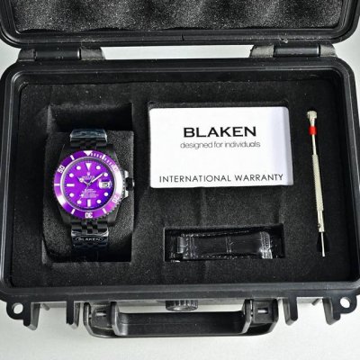 全新配色升级: Blaken×劳力士改装水鬼新色直接杀疯！ Blaken顶级改装Buff： Dlc黑化表身+暗夜砂砾表盘 原厂质感+满格酷感直接拉满 新色炸场款