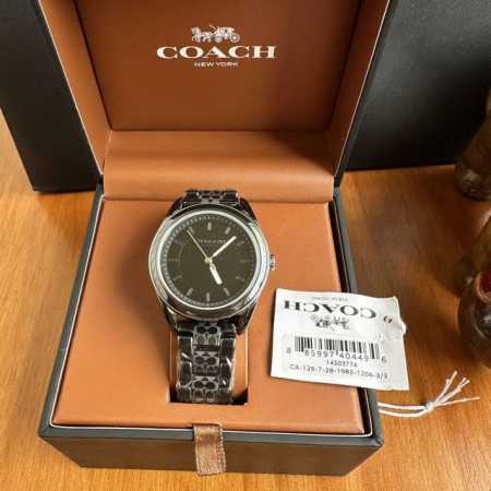 原单蔻驰Coach 蔻驰Preston系列精致陶瓷表带石英女表，陶瓷表带隐藏C标识，型号：14503771.尺寸：38Mm. 陶瓷系列 简洁大气 高贵优雅 配齐 - 点击图像关闭