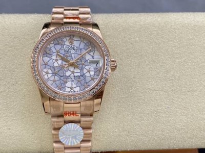 女款 劳力士Rolex 单历 日志型31Mm 直径 31Mm 机芯 搭载全自动机械机芯 圈口 劳力士Ringcommand三角坑纹 光圈钻圈 镜面 防刮蓝宝石玻