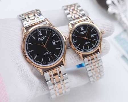 白壳 ，金壳 ，钢带20 品牌：浪琴-Longines 类型：情侣腕表 壳套：顶级版316精钢l 表带：进口小牛皮表带 316L精钢表带 机芯：进口石英机芯 镜 - 点击图像关闭