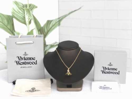 Vivienne Westwood 西太后 限定款土星复古透明立体幸运星球锁骨项链 朋克教母Vivienne Westwood惯用的皇冠、星球及骷颅、以高彩度的