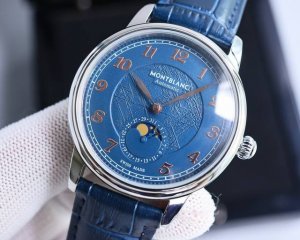 白 -金 。 Mkf Factory2023新品推荐 最新力作 原版复刻 万宝龙明星系列129630月相复杂功能腕表系列！ 1直径42Mm，厚度10Mm！ 2淬