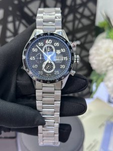 独家实拍图 泰格豪雅 多功能计时机芯，男士腕表 Tag Heuer Battery Watch