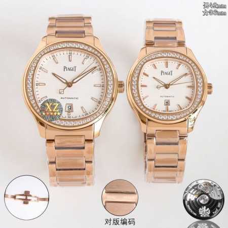 经典独特 : 白 玫 砖+50 Tw伯爵超薄piaget Polo系列情侣对表，人称小鹦鹉螺！ 伯爵钢王 一款优雅的运动腕表，可商务亦可运动休闲。欢迎对比细节: - 点击图像关闭
