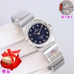 光圈 玫瑰金 带钻加50 Clf出品欧米茄星座系列 28Mm瑞士石英腕表 造价秒杀市面绝大多数石英女表售价。0误差0故障，下单送精美原装盒一个，自带或送礼再无后