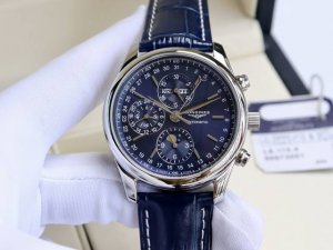 v7版名匠系列八针月相 升级版本 浪琴-名匠8针月相40mm，浪琴名匠系列八针月相，316精钢表壳表链，月相盘跟跟原装一摸一样，内置上海全自动机械机芯改原装陀，