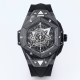 顶级复刻 黑 白 绿壳 Ol 恒宝 Hublot 宇舶表 Hb3 Big Bang Sang Bleu Ⅱ 刺青第二代腕表。运用立体几何图形，巧妙的构思，呈现出