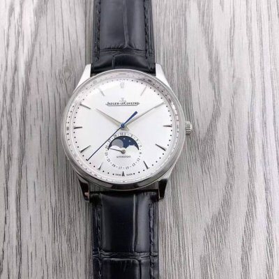 积家Jaeger Lecoultre 大师系列 1362520 月相大师系列，最高版本 市面目前平民性价比最强，稳定率高，市场独家定制9015改机芯，[3D立体