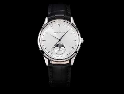 积家月相大师系列正装男表Q1368420. 表壳直径39Mm 厚度9.9Mm 月相盘 Cnc精雕成型 非贴片 相似度高达98% 机芯 原装开模Cal.9251一