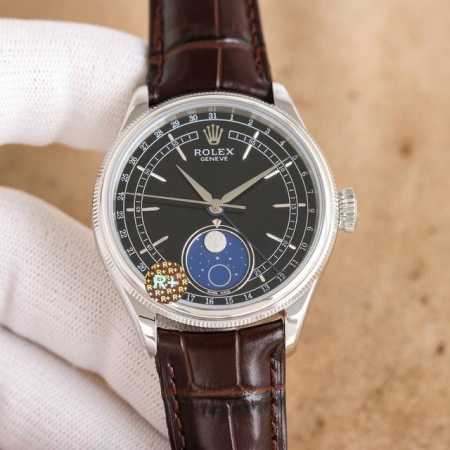 统一 R+ Factory 120克配重版 Rolex切利尼月相型面市 原版尺寸：39Mm13.2 定制版红轮Cal.3195型机芯还原原装所有功能及8点位快调 - 点击图像关闭