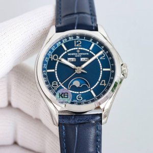 白壳 玫瑰金 VC江诗丹顿伍陆之型 FIFTYSIX全日历系列 腕表 型号 4000E 000A-B548 B439 B438 B065 表壳 尺寸40mm真正