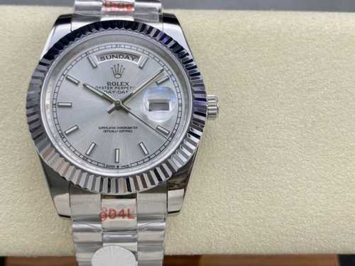 劳力士rolex 双历 星期日志型系列 40Mm 直径 40Mm 机芯 搭载进口全自动机械机芯 圈口 劳力士ringcommand三角坑纹 光圈 镜面 防刮蓝宝