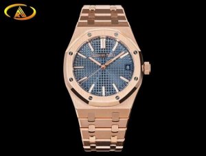 胶带 钢带 玫白同价 Apw王出品 Ap 爱彼皇家橡树50周年15510St系列震撼上线！ 新款15510移除了“Ap”金标，选择只保留爱彼的“Audemars