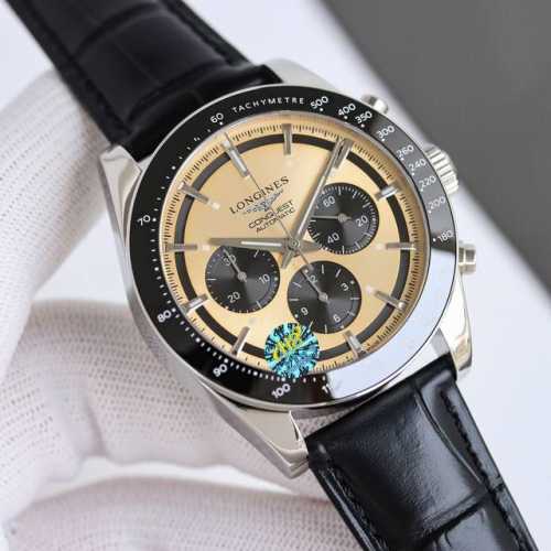 皮带 钢带+50 新品 浪琴 Longines-浪琴康卡斯悦动凭借其独特的设计，实用的功能和舒适的佩戴体验，成为了一款备受推崇的精品时计。 1字面是独特的“熊猫