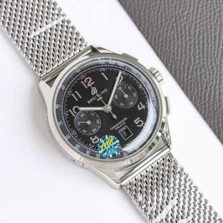 Tw新品百年灵璞雅b01计时腕表premier B01 Chronograph 吴彦祖同款 材质： 316L精钢 直径： 42毫米 厚度： 13.65毫米 表镜 - 点击图像关闭