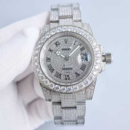 钢带没钻统一价： 满钻统一价： 全新字面 三珠钢带的 五珠钢带 劳力士rolex 奢华极致满天星版本腕表 手工镶嵌打造，密镶顶级施华洛世奇美钻，奢华品质的诠释， - 点击图像关闭