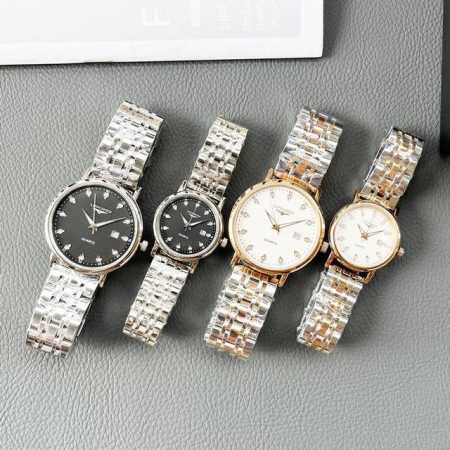 白壳 金壳 钢带+20浪琴-Longines 精品情侣腕表 经典三针设计 尊贵大气 绅士风范 卓越品质 热卖全城 采用进口石英机芯 顶级316精钢表壳 进口小牛 - 点击图像关闭