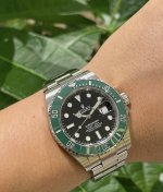 三代绿水鬼126610Lv 劳力士 Rolex 潜航者型 M126610Lv-0002 41毫米 劳力士3235机芯 钢壳钢带 绿色陶瓷圈 黑盘面盘 夜光奔驰针