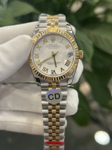 独家实拍图 劳力士日志31Mm ，瑞士机芯 Rolex Swiss Movement Ladies' Watch