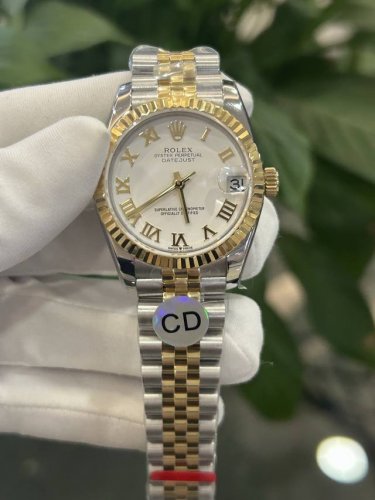 独家实拍图 劳力士日志31Mm ，瑞士机芯 Rolex Swiss Movement Ladies' Watch