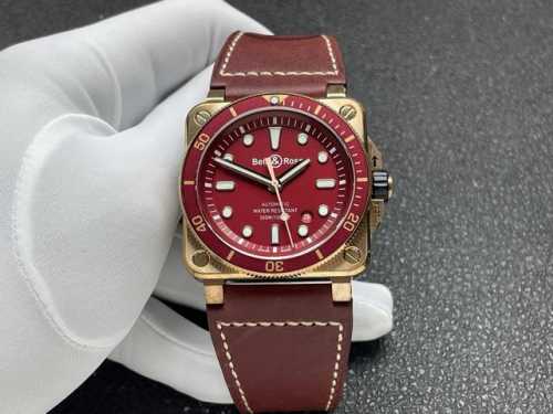 Br-青铜Br-03全部到货 Br 限量推荐：柏莱士 Instruments系 Br0392-Blc-St Srb腕表，青铜表壳搭配天然橡胶表带，黑色表盘，Su