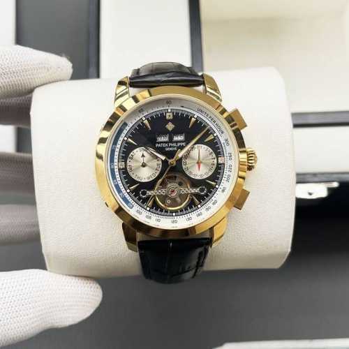 统一价格:720 百达翡丽-Patek Philippe精品男士腕表 尊贵大气 绅士风范 高端矿物质防刮镜面玻璃 耐磨316L精钢表壳 耐磨进口小牛皮表带 全自