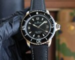 白壳 玫壳750 宝珀 Blancpain 五十浔系列日本西铁城机械42*14Mm兰宝石玻璃尼龙帆布表带 原装针扣独具匠心的设计，诠释了时间的定义