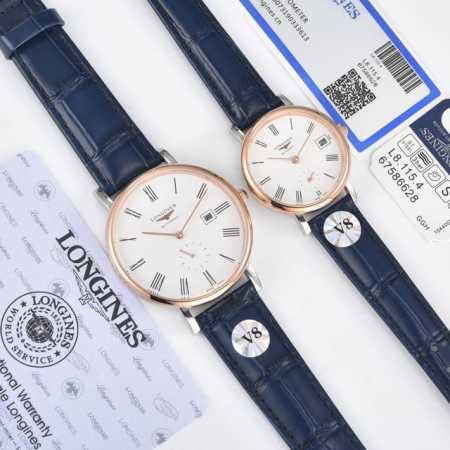 银色 金+20钢带+24年 最新品 V8 真月相 七夕节最佳礼品Longines浪琴官方博雅系列情侣腕表 见证爱奇迹时刻时尚潮流男女腕表。采用进口日本机芯。采用 - 点击图像关闭