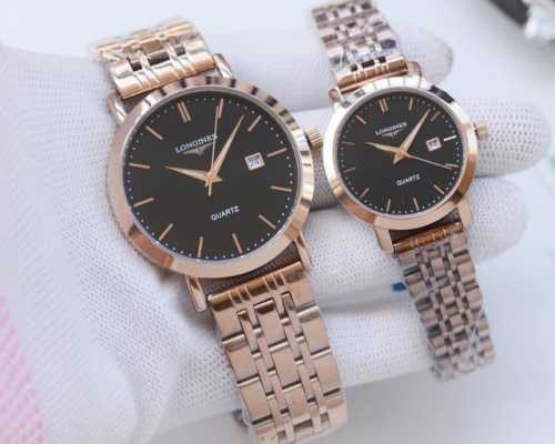白壳 ，金壳 ，钢带20 品牌：浪琴-Longines 类型：情侣腕表 壳套：顶级版316精钢l 表带：进口小牛皮表带 316L精钢表带 机芯：进口石英机芯 镜