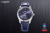Longines浪琴名匠月相40Mm腕表，搭载L899.5一体机芯 所有功能同步原装 。 三大市场唯一』： 摆轮板镂空对版最新L899.5机芯 自动陀真小轴承