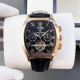 金790百达翡丽-Patek Philippe 最新多功能男士腕表 经典力作 酒桶型壳套 大气磅礴 316精钢表壳 进口牛皮表带 矿物质超强镜面 尊贵品质 奢华