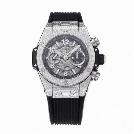 Bbf市面最高版本 Hublot 宇舶表big Bang 大爆炸系列 顶级神器 全新定制恒宝专属unico Hub 自动上链计时机芯 3字位镂空日历环，3字盘6 - 点击图像关闭