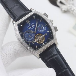 白钻 金钻 品牌：百达翡丽-patek philippe 类型：男士腕表 壳套：顶级版316精钢L 表带：进口小牛皮 316精钢表带 机芯：全自动进口机械机芯