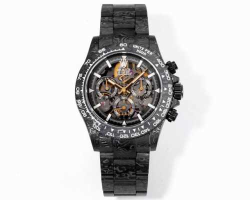 Twf全碳纤维改装定制版 劳力士Rolex 表壳整体采用进口复合碳纤维材质，碳钎维材质是一种新型材料，颜色为永不过时的黑色，整体的纹路十分典雅、奢华。碳纤维外柔