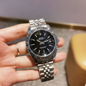 精钢表带十原装扣 白 全黑 ，劳力士 Rolex日志系列，火爆上市超强矿物质镜面，日历位晶片独具特色，表盘刻度超强夜光，全自动机械机芯，走时精准，精密防水，直径