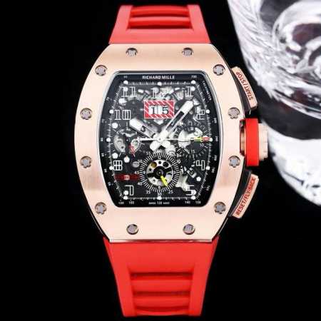 Richard Mille 理查米尔 Rm011-Fm系列 精钢材质打造 还原原装 完美的人体工程学设计相吻合的追求完美的品牌的标志性建筑 Rm 011的每一个 - 点击图像关闭