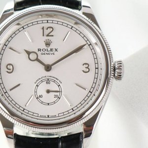 元顶级复刻 劳力士Rolex 恒动1908型 尺寸：39Mm9.8Mm 独家定制改装Chronergy擒纵系统蓝色Syloxi摆轮游丝Cal.7140自动上链机