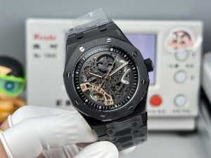 Aps新款爱彼皇家橡树离岸型 15407St.Oo.1220St.01男士机械腕表 Calibre 3132一体机芯，41Mm直径，深灰色表盘形状：圆形表盘材质